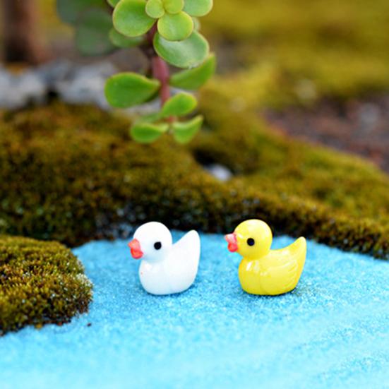 5 stk Resin Duck Model Ornament Miniatyr Hage Sukkulent Bonsai Dukkehus Dekor