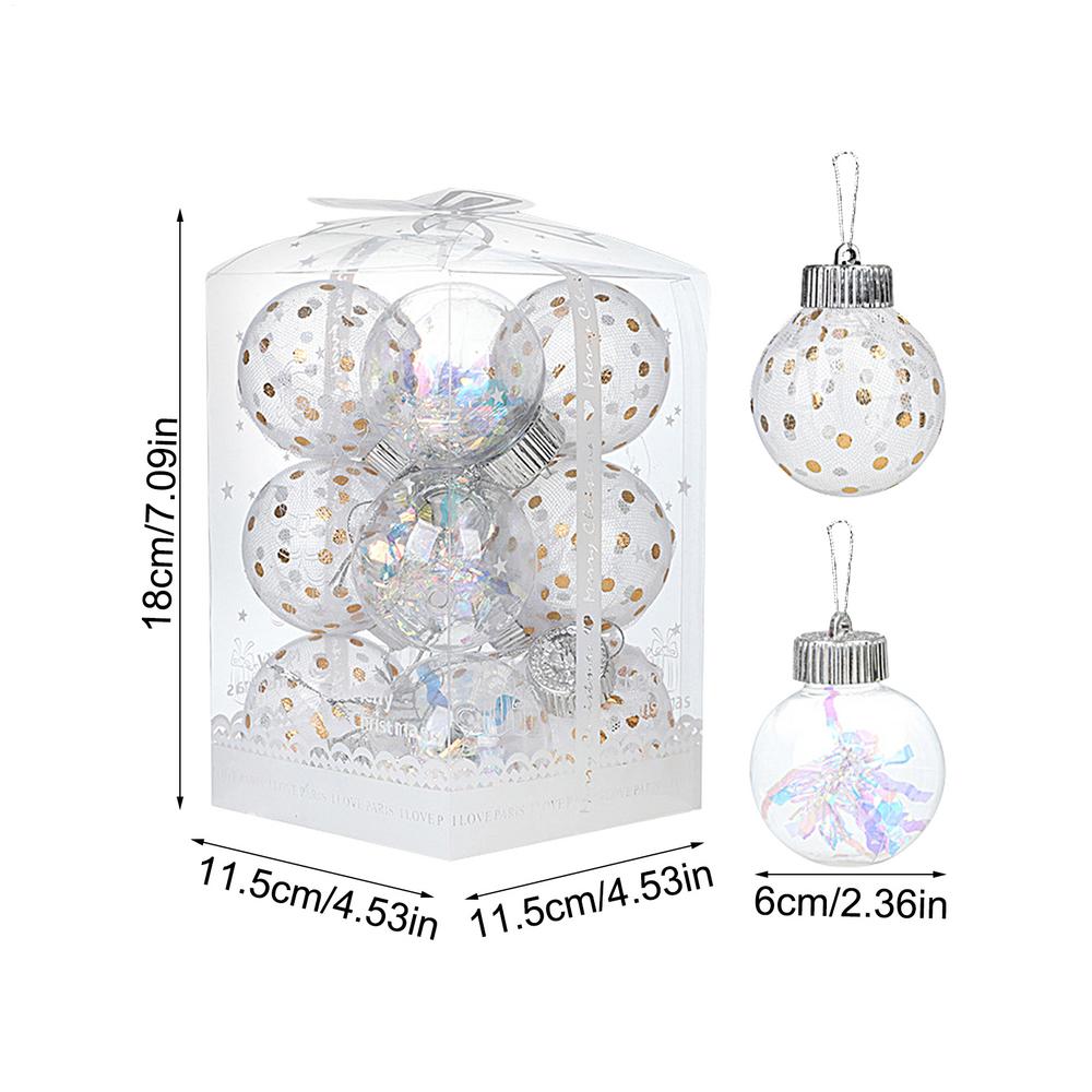 Weihnachtskugel-Ornamente Bruchsicher Aufhängbare Dekorationskugeln für Baum für Einkaufszentrum Schlafzimmer Fenster Geschäft Zuhause Feiertag