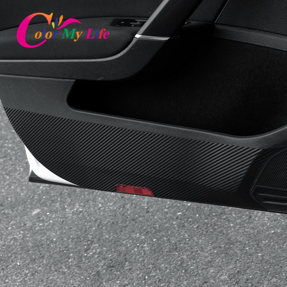 Color My Life Lmitation Carbon-Faser-Tür-Innenverkleidung, schützende Abdeckungsaufkleber für Volkswagen VW Golf 7 7,5 MK7 MK7,5