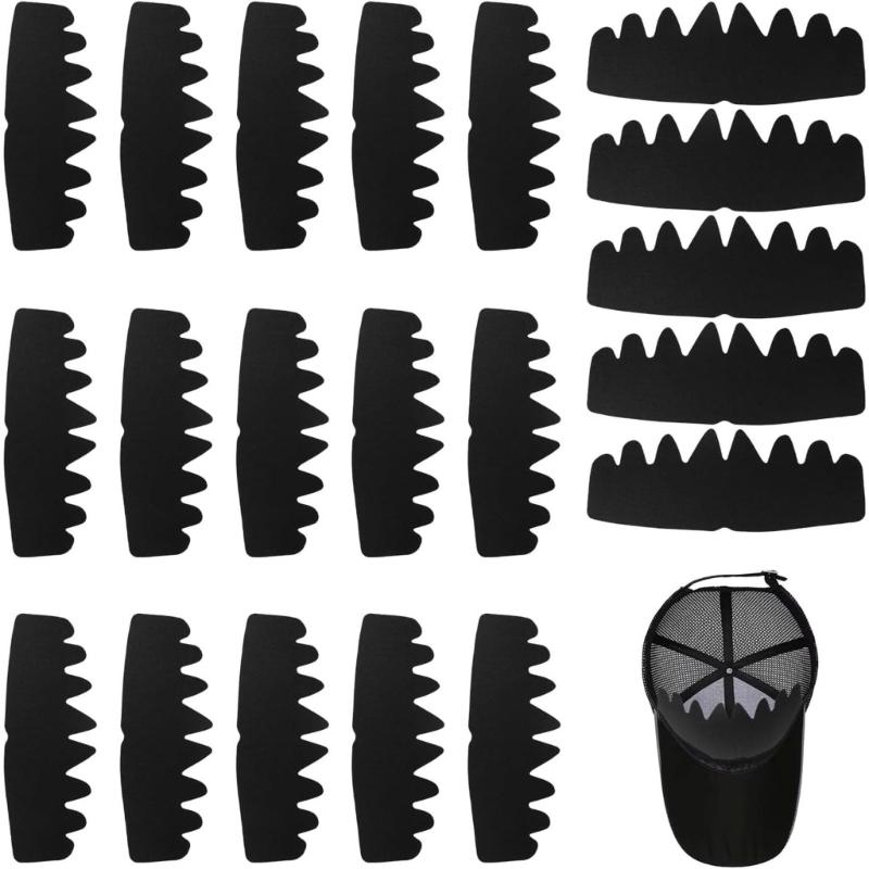 20PCS Baseball Hat Inserts Breathable Polyester Hat Liner Support Baseball Cap Shapers for Travel and Daily Storage
