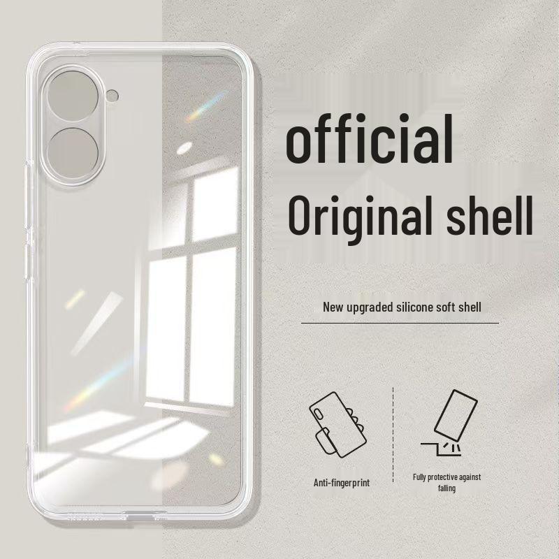 Realme V20 Simple Solid Color Liquid Full Coverage Anti-fall Cube Soft Case