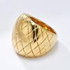 Gittermuster Hochwertiger Vergoldeter Ring Weibliches Temperament Design Schlicht und Modisch Handschmuck