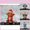 Adorable Christmas Dragon Figurine Resin Craft For Festive Home Decoration And Holiday Atmosphere