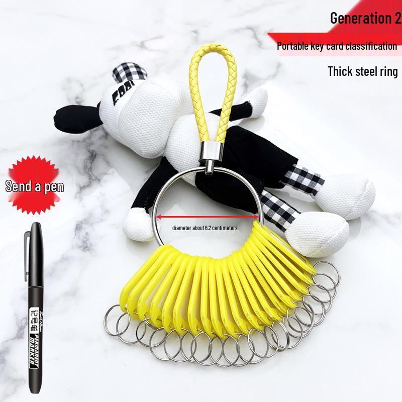 Landlord Rental Key Disk - Warehouse, Dormitory, Hotel Key Chain & Storage Management Marker