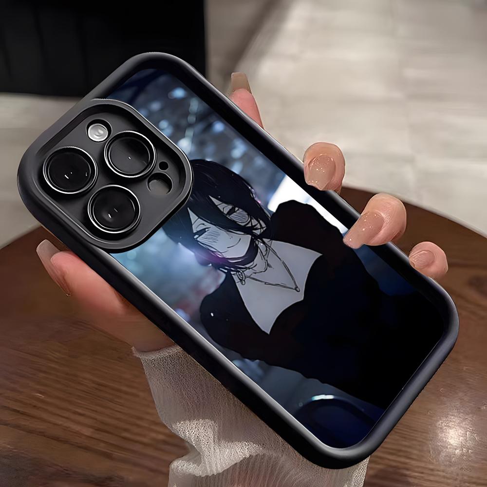 Reze Chainsaw Anime Phone Case For IPhone 17 Pro Max 15 Pro 16 14 Plus 12 13 Mini 11 Pro Shockproof Soft Cover