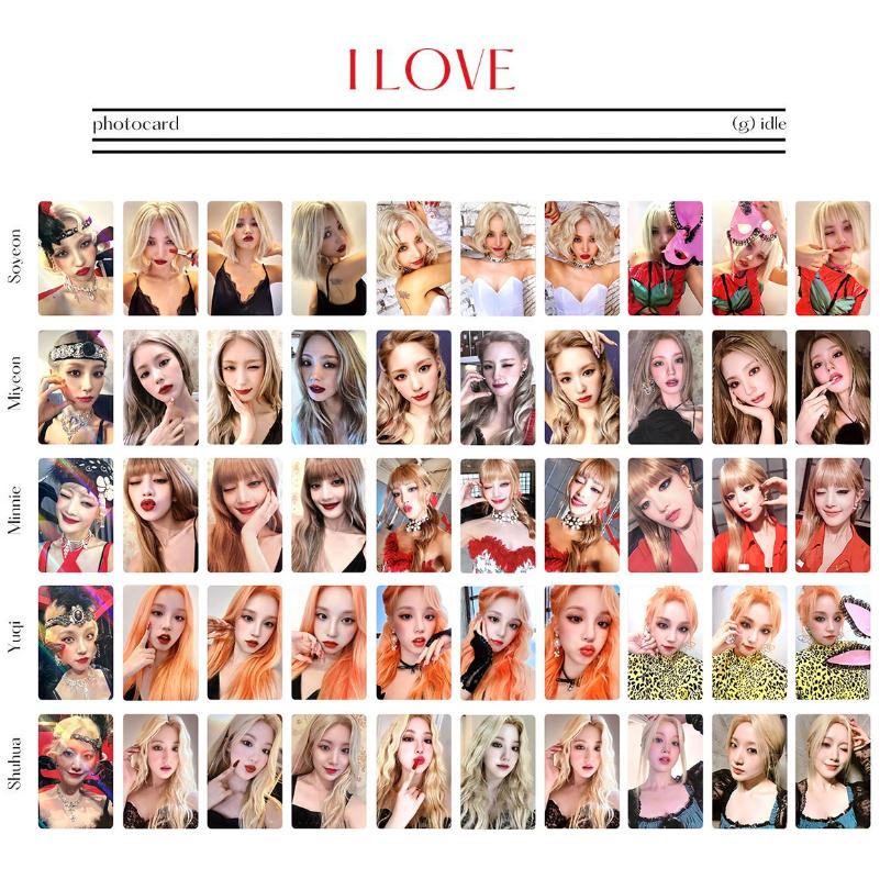 (G)I-DLE   I LOVE JPFC 限定 トレカ 5枚セット Buy K-POP (G)I-DLE 5th Mini Album I LOVE Official Photocard