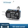 Miniature CMV104D Micro Switch with Short Lever and Roller, Self-Resetting, 1 NO/1 NC.
