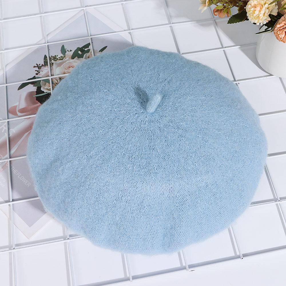 Women Girls Beanie Winter Warm Flat Cap Hat Felt Berets Wool Beret Cap Autumn Beret Hat