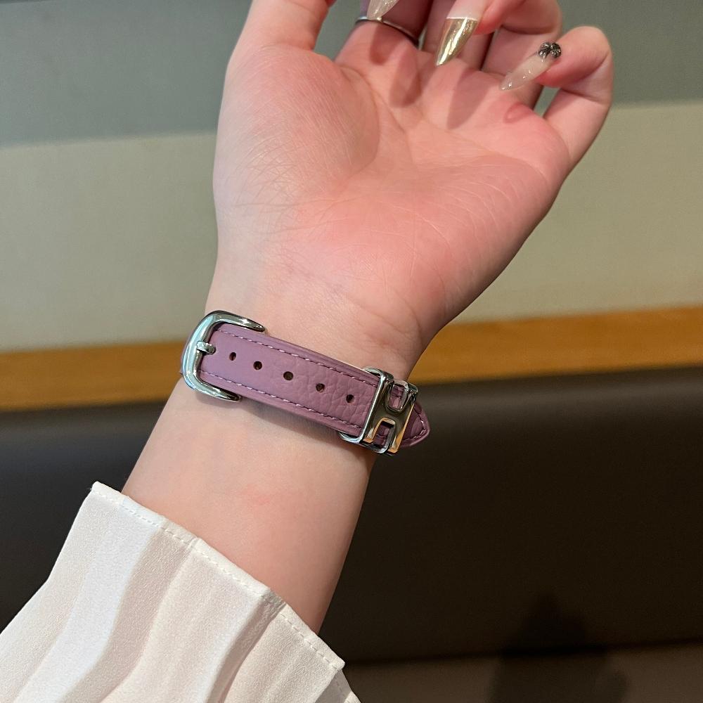 For Xiaomi Smart Band 10 Leather Watch Band Mi 9Pro New Design H Buckle Strap For Huawei Band 8/Fit4/Fit3 Cattle Hide Band Xiaomi Accessories