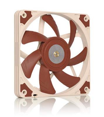 Noctua PWM Premium Quiet Slim Thin Connection NF-A12x15 Chromax.black.swap, Fan, 4-Pin (120x15mm, Black)