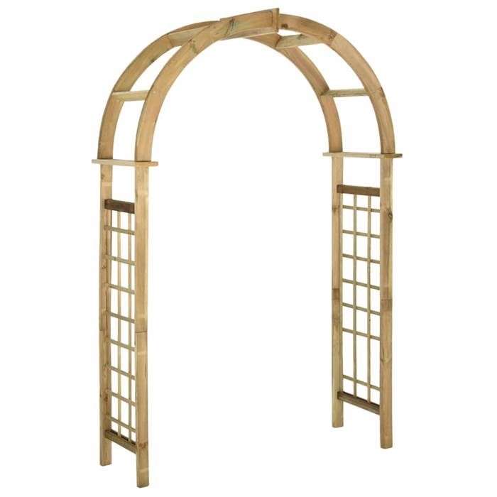 VidaXL Arche avec treillis Bois de pin vert imprégné