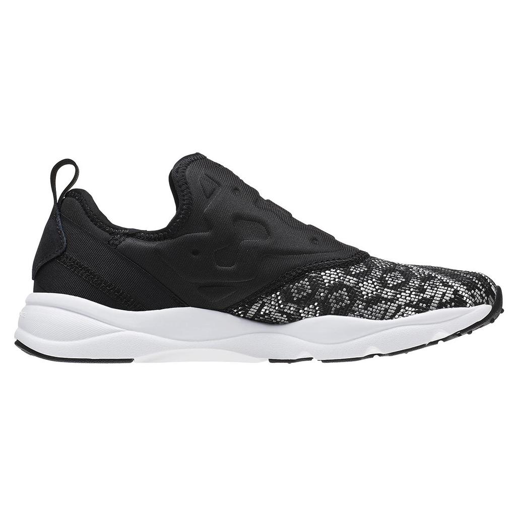 Reebok Furylite Slip On Gt Running Shoes Black/White Women's BD4460