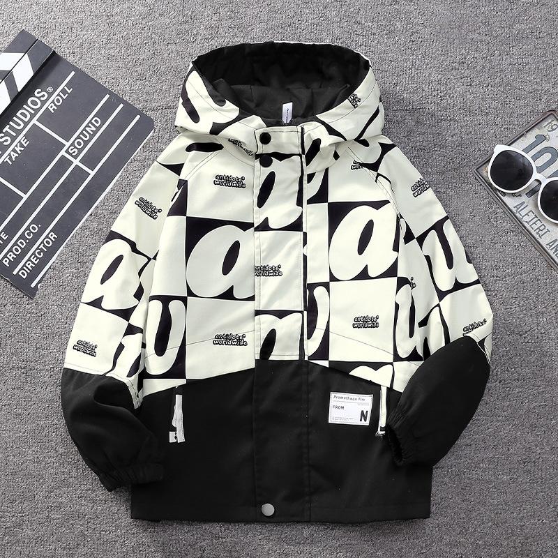 Jungen Mantel Jacke Baumwolle Oberbekleidung Windschutz Perfekter Frühling Herbst Übermantel Kinder Warme Kleidung