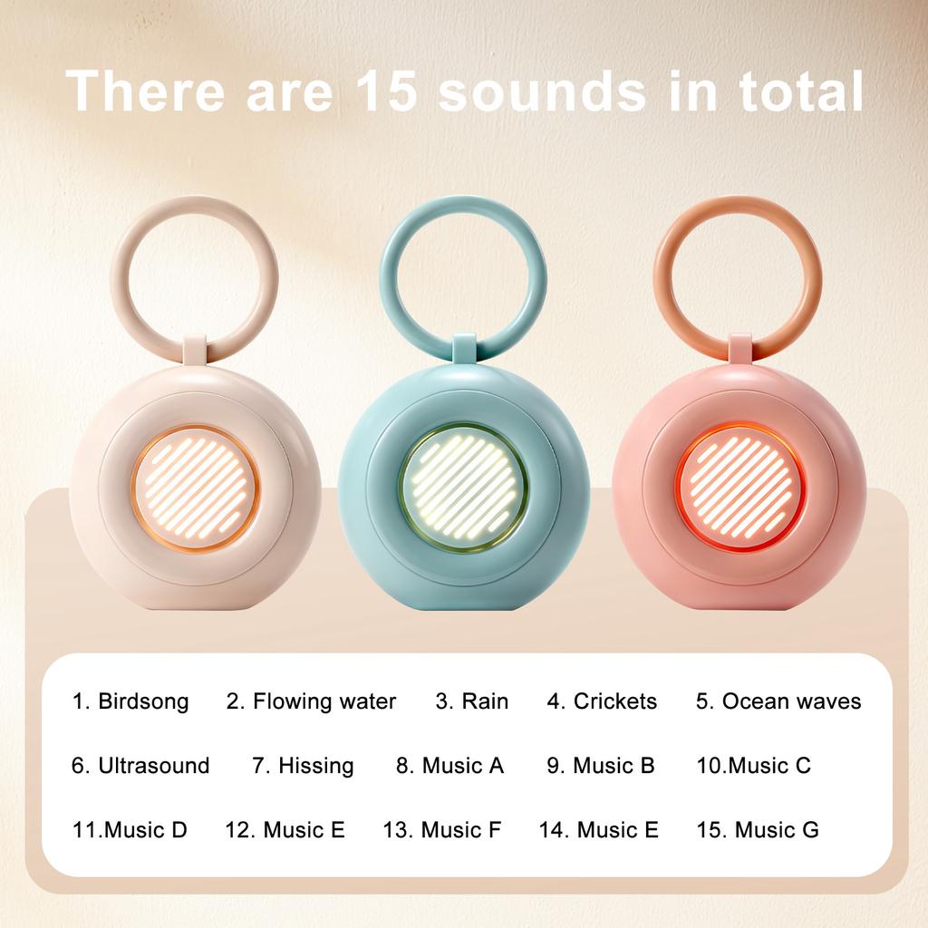 NEW White Noise Machine For Baby 15 Soothing Sound Portable USB Rechargeable Timed Shutdown Sleep Machine Baby Night Light Timer