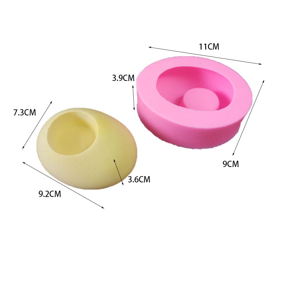 3D Cobblestone Shape Silicone Mold Aromatherapy Candle Holders Mould DIY Homemade Concrete Cement Flowerpot Office Desktop Decor