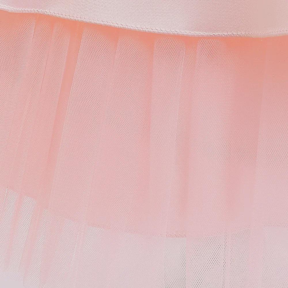 Kwiatowa tiulowa sukienka księżniczki na jedno ramię dla dziewczynek