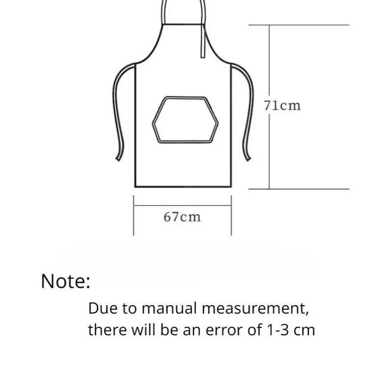 Justerbara Vattentäta Köksförkläden för Mode Vackra Matlagning Kaffe Bakning Oljebeständiga Smutsavvisande Förkläden Restaurangtillbehör