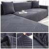 Elasticized Jacquard Sofa Slipcovers Soild Colour Dust Proof Sofa Covers L Shape Sofa Guard Designed For Living Room Office Couch Covers