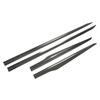 4 Pcs Door Bottom Decal Trim Panel Carbon Fiber Style Decoration Sticker Cover Molding Replacement