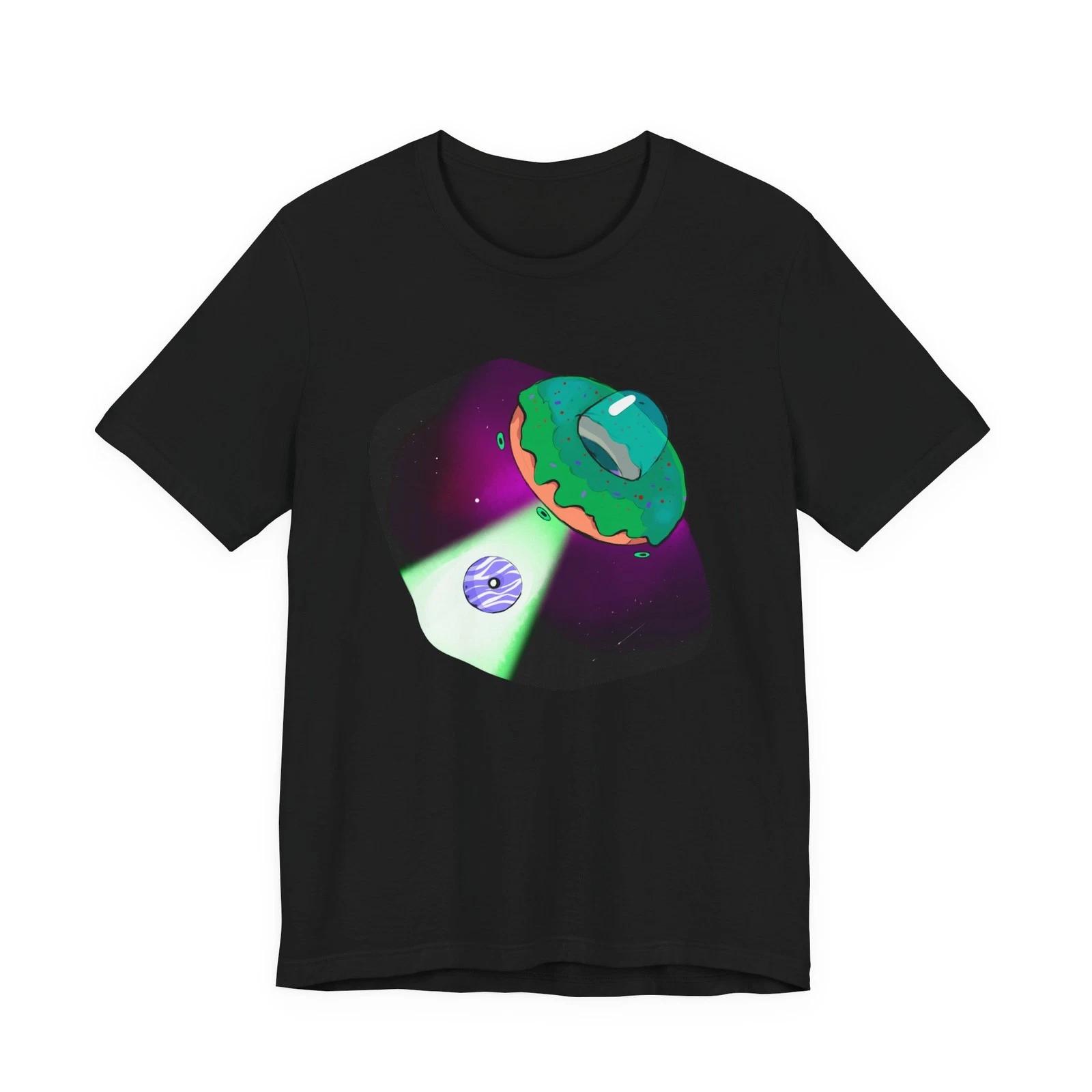 Space Glazed Donut UFO Donut Abduction Shirt UFO Shirt Alien Shirt - Space Gift S