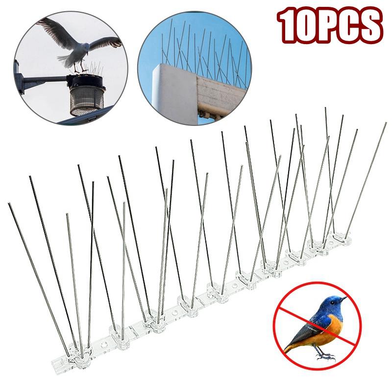 Bird Spikes Pigeon Deterrent Birds Repellent Spikes Outdoor Spikes For Keep Birds Cat Squirrel Raccoon Woodpecker Away Covers