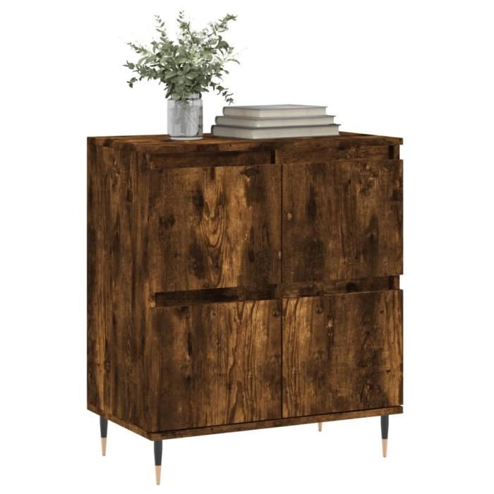 VidaXL Buffet Chêne fumé 60x35x70 cm Bois d'ingénierie 831209