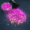 Opal White Cosmetic Polyester Glitter Hexagon Epoxy Resin Chunky Matte Glitter Mix for Snow Globe Tumbler Glitter