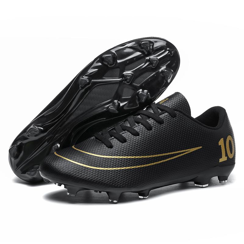 Mens Soccer Shoes Outdoor Training Ultralight TF/FG Professional Soccer Sneakers Anti Slip Field Training Futsal Football Boots