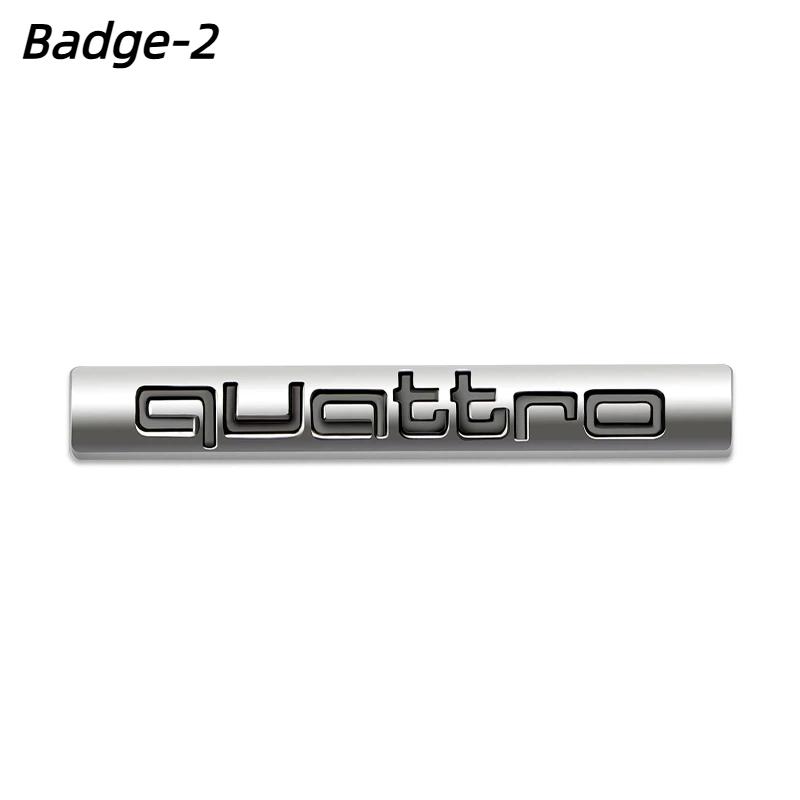 1PCS ABS QUATTRO Badge Car Front Grille Rear Trunk Emblem Auto Accessories