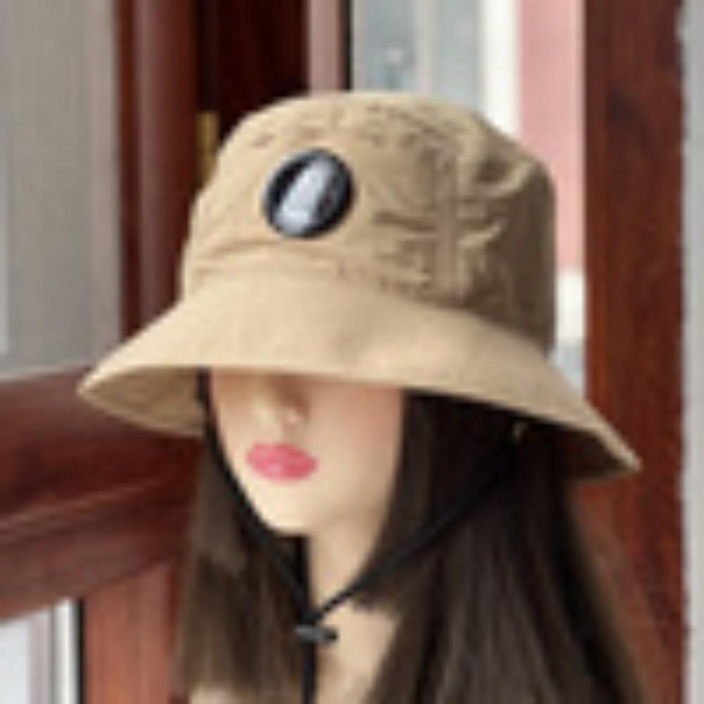 Wide Brim Sun Hat Outdoor Fishing Uv Protection Lightweight Quick-Dry Foldable Bucket Hat Korean Style For Hiking