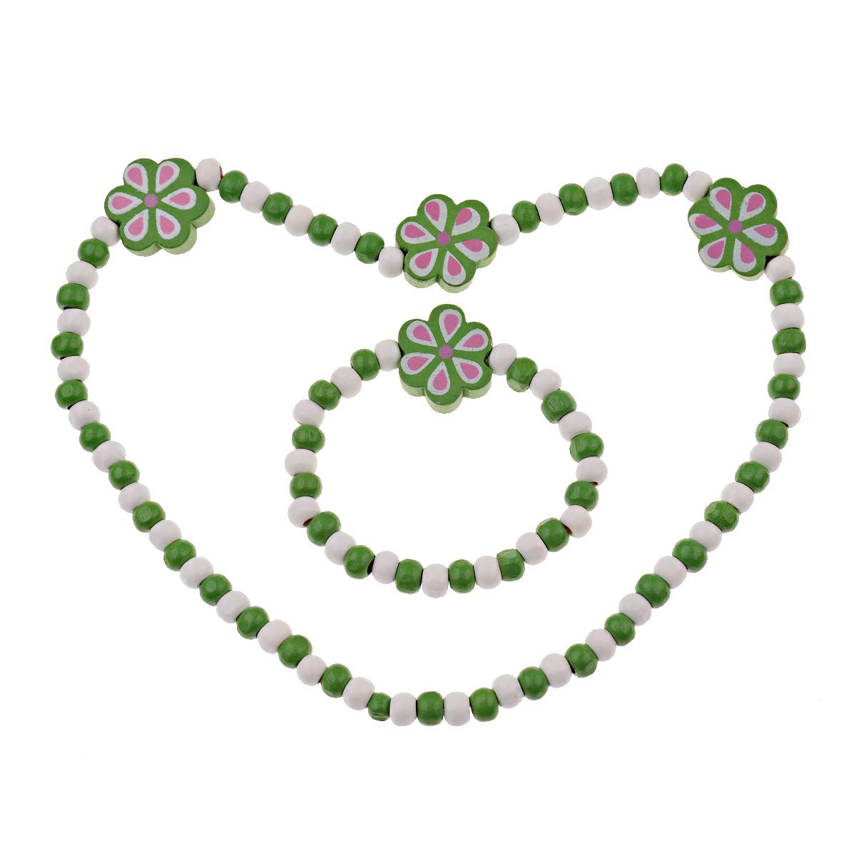 

Наборы с цирконами для девочек TopHanqi, милые ожерелья и браслеты с животными, бабочками и деревянными бусинами для детей, девочек, подарок на день рождения