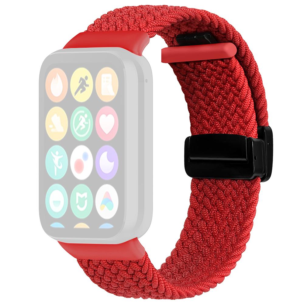 For Xiaomi Smart Band 9 Pro/Band 8 Pro/Redmi Watch 4 Nylon Braided Band Magnetic Buckle Watch Strap