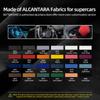 For BMW X1 F48 F20 F30 F30 F34 Made of Alcantara Window Switch Lift Panel Trim Performance 4pcs Sticker Car Interior Accessories