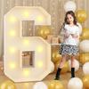 0-9 Numbers Giant Birthday Figure Light Up Balloons Balloon Filling Box  Anniversary Decor