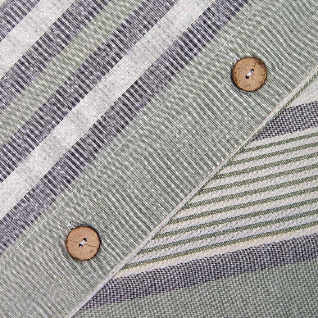 Cotton bedding 220x200 Natural Dokya buttons