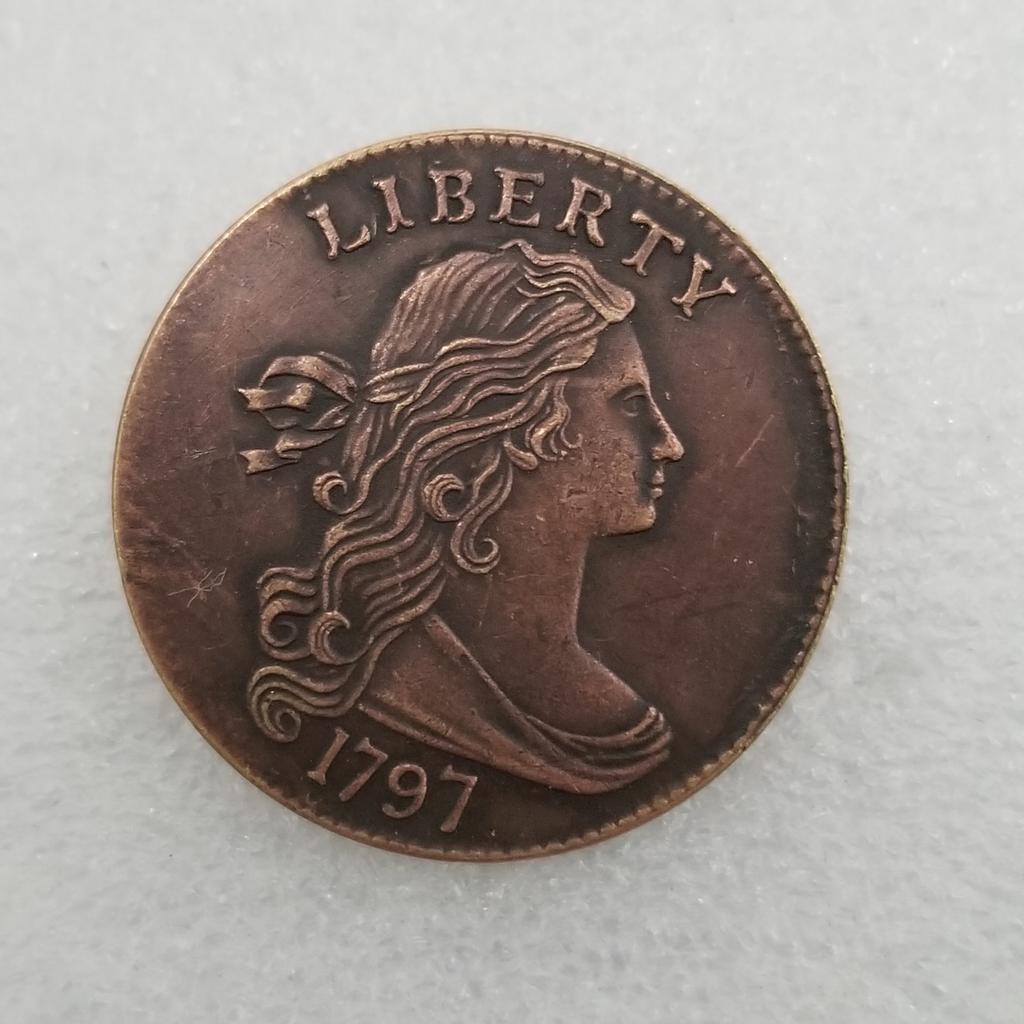 American 1797, brass material, 1 silver dollar, silver round, foreign silver dollar, collectible, antique handicraft