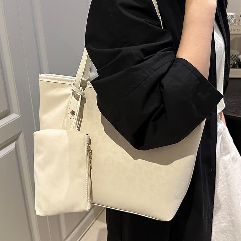 

Модная сумка-тоут, сумка подмышку для поездок на работу, одноплечевая сумка большой вместимости белый