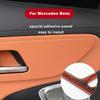 Car Door Handle Button Panel Leather Protective Cover Trim For Mercedes Benz GLC  2023 2024 2025 Accessories