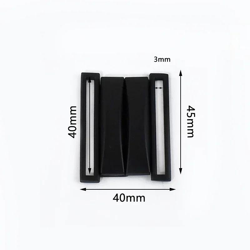 Meetee 1/2/4/5Pcs 30-60mm Metal Waist Belt Buckle Ribbon Band Adjust Clasp Coat Down Jacket Belts Decor Hook Buckles Accessories