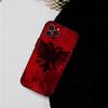 A-Albania Flag For IPhone 15 16 14 Plus 13 12 11 17 Pro Max 17 Air Black Soft Phone Cover