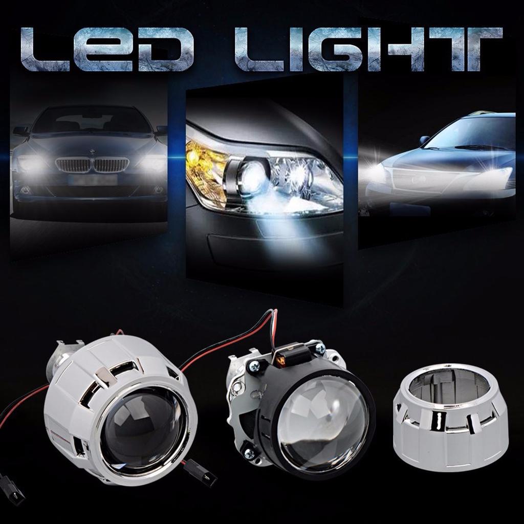 1 2x 2 5 Inch Mini Bi Xenon Hid Projector Lens Angels Eye Light Chrome Shroud H1 H4 H7 Buy From 31 On Joom E Commerce Platform