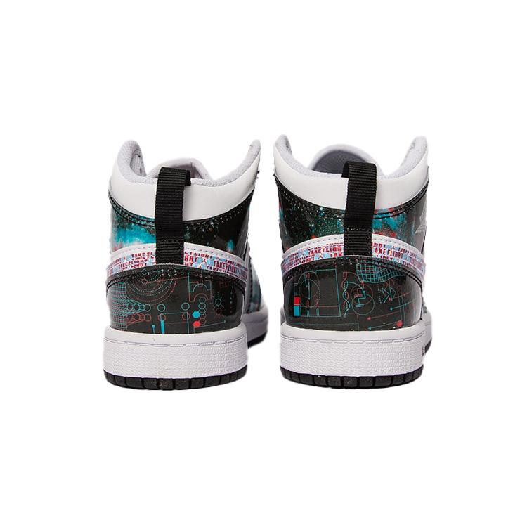 Air Jordan 1 Mid SE PreSchool 'Take Flight' (Unisex) White / Bright Crimson / Blue Hero Kids' Basketball Shoes BQ6932 114