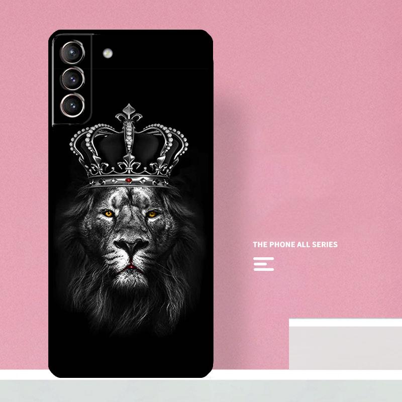 Lion Animal Phone Case For Samsung Galaxy S26 S25 S24 S20 S21 S22 S23 Ultra S10 Plus S25 FE Cover Coque