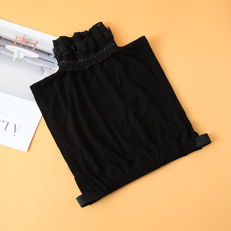 Koreański Styl Stójka+Mankiet Podrabiany Winylowy Odpinany Kołnierzyk Koszuli dla Kobiet Swetra Klapy Dekolt Akcesoria