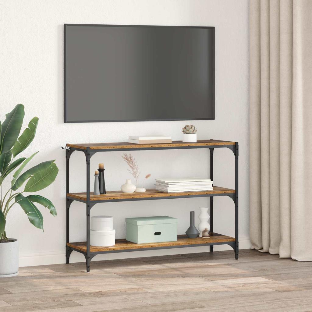 Bookshelf Reclaimed Wood 100 x 33 x 70.5 cm Engineered Wood