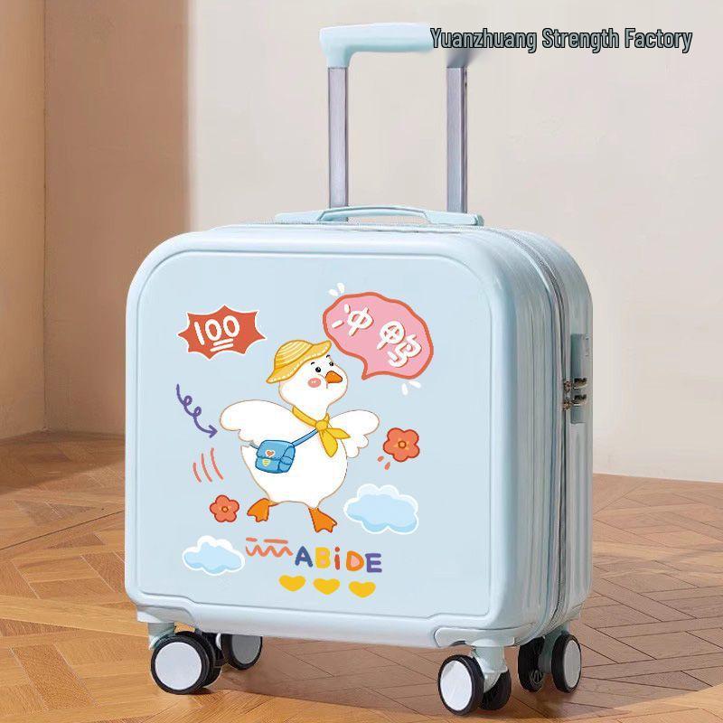 Children's Cartoon Carry-on Suitcase for Boys & Girls, Small Trolley with Password Lock