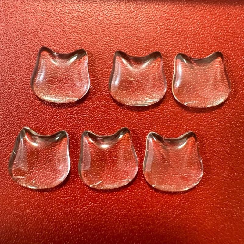 20 Piece Lovely Kitty Shaped Keyboard Caps with Nails Smooth Typing Experience & Scratch Resistant for Women Use