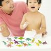 16Pcs PVC Dinosaur Figurines Glow In Dark Eco-friendly Animal Figurine Model Toys Gift Bag Filler