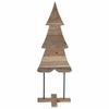 Christmas Tree with Stand Brown 121 Cm Solid Teak Wood