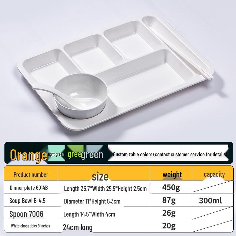 Melamine Multi-Compartment Dining Tray